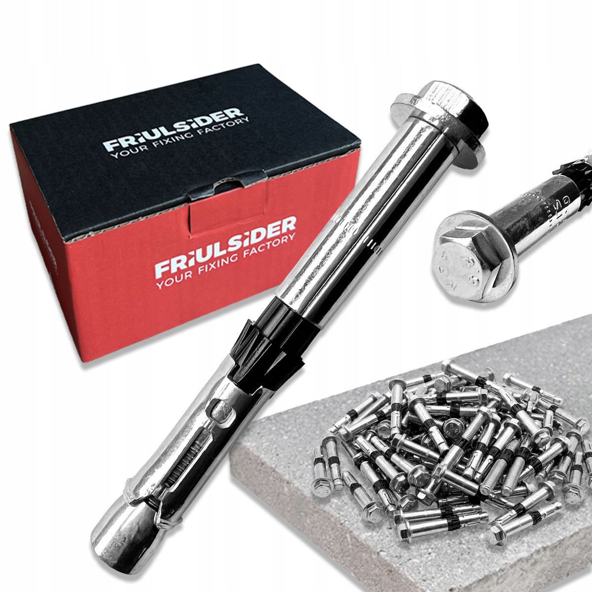KOTWA ROZPOROWA DO BETONU 18x125 mm - M12 ŚRUBA KOTWIĄCA 20 szt. ATS-evo S