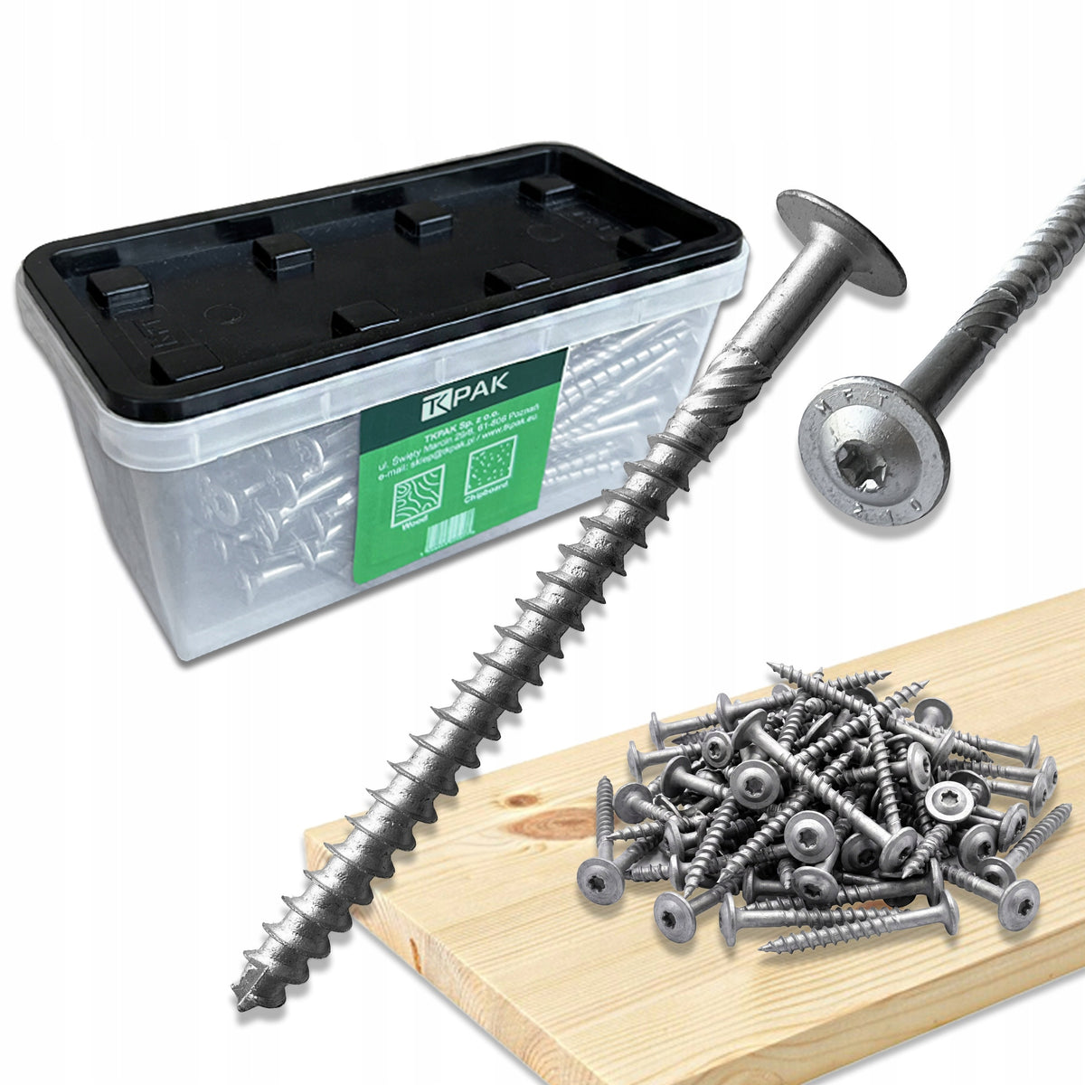 WKRĘTY DO BETONU LEKKIEGO 10,5x50 / 210 mm TORX T40 30 szt. WKRĘT OCYNK