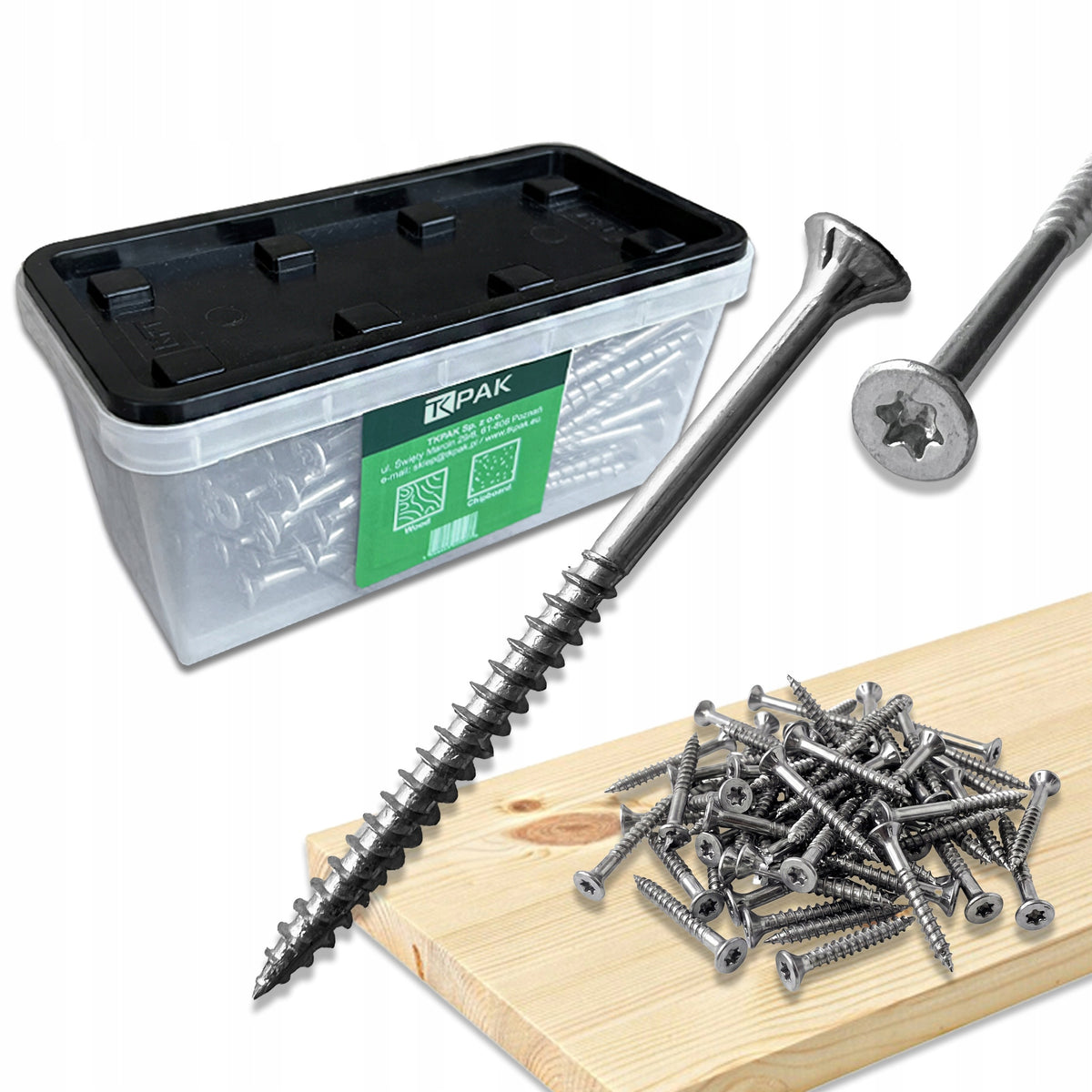 WKRĘTY UNIWERSALNE 6x45 mm TORX T20 DO CEGŁY BETONU 100 szt.